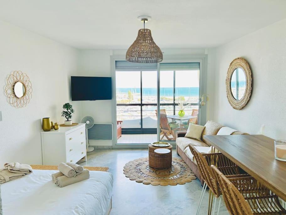Studio Chic & Cosy Vue Mer, Clim, Parking 라그랑모트 외부 사진