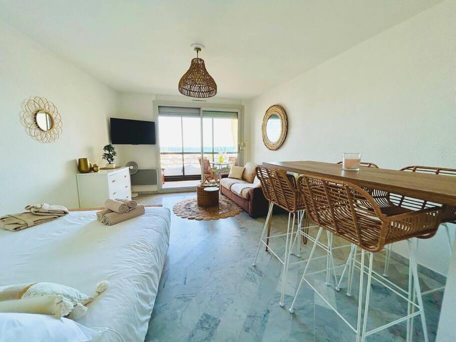 Studio Chic & Cosy Vue Mer, Clim, Parking 라그랑모트 외부 사진